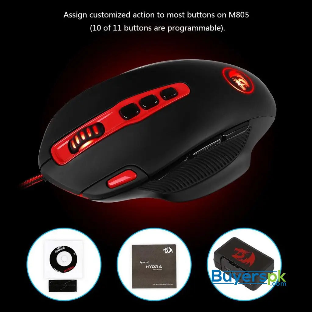 Redragon M805 Hydra Wired Gaming Mouse - Mouse Redragon M805 Hydra Wired Gaming Mouse - Mouse